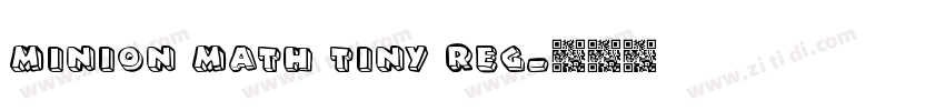 Minion Math Tiny Reg字体转换
